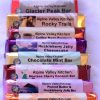 Row of Alpine Valley chocolate bars